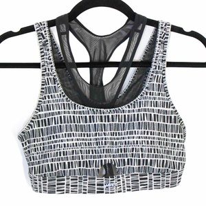 VSX Black White Y Sports Bra M
